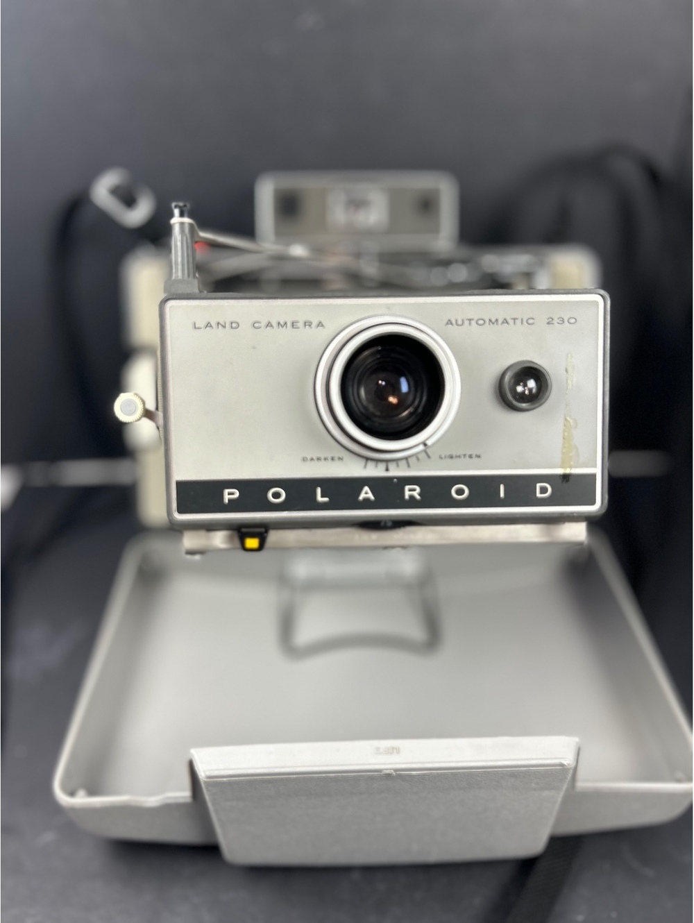 Vintage 1960s Polaroid Automatic 230 Land Camera- Retro Folding Bellows Prop